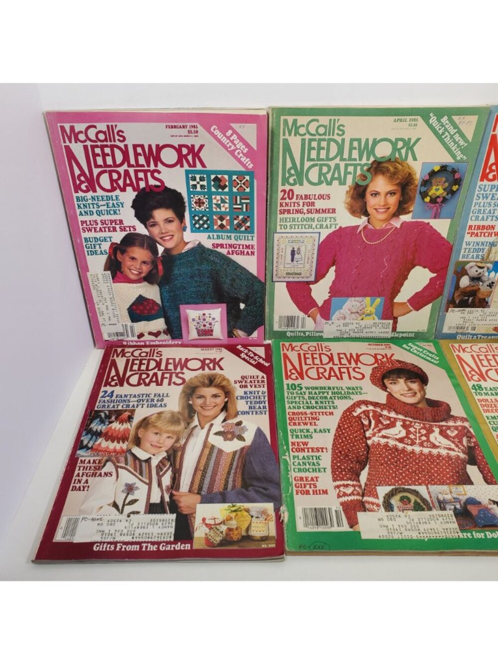 McCalls Needlework And Crafts Magazine Lot 6 Issues 1985 Vintage - Picture 7 of 12